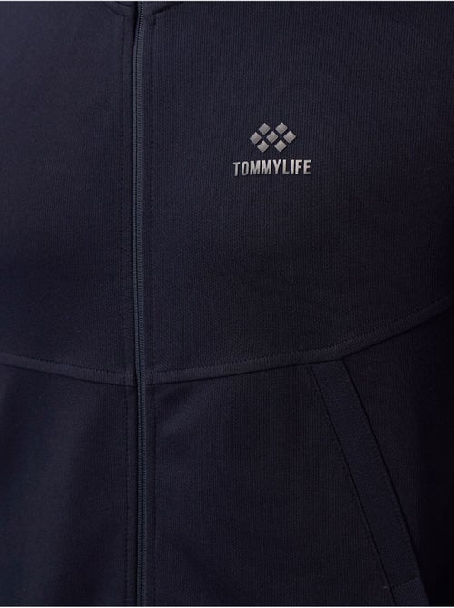 Ensemble homme sweat et pantalon à fermeture éclair tommy - Kiabi Ensemble homme sweat et pantalon à fermeture éclair tommy - Kiabi