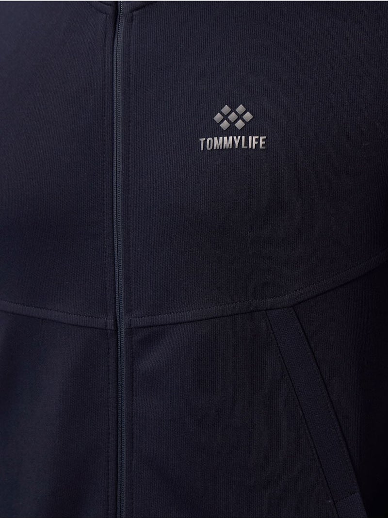 Ensemble homme sweat et pantalon à fermeture éclair tommy Bleu marine - Kiabi