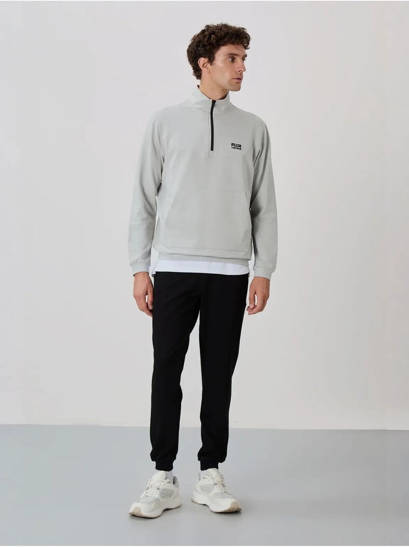 Ensemble homme sweat et pantalon à fermeture éclair tommy Gris clair - Kiabi