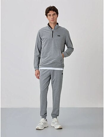 Ensemble homme sweat et pantalon à fermeture éclair tommy