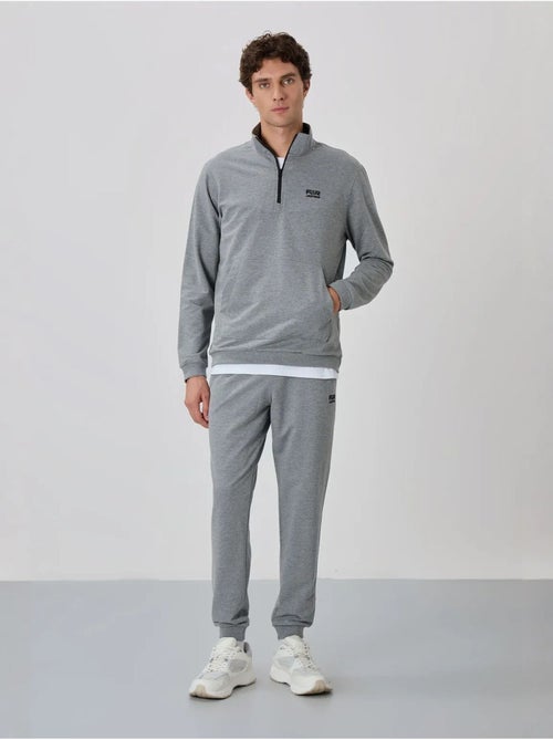 Ensemble homme sweat et pantalon à fermeture éclair tommy - Kiabi