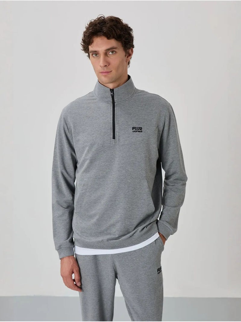 Ensemble homme sweat et pantalon à fermeture éclair tommy Gris - Kiabi