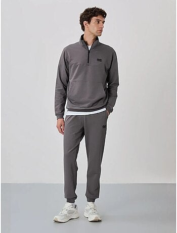 Ensemble homme sweat et pantalon à fermeture éclair tommy