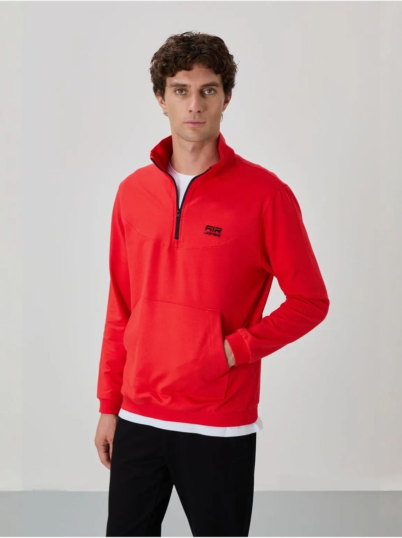 Ensemble homme sweat et pantalon à fermeture éclair tommy Rouge - Kiabi