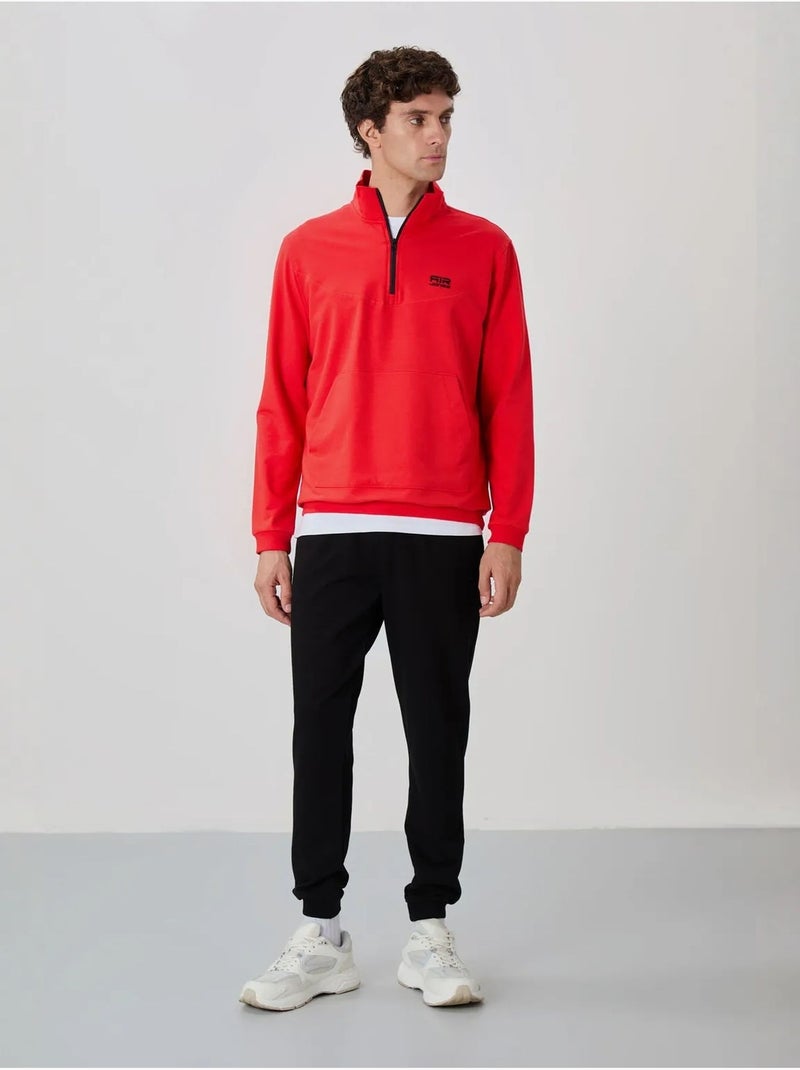 Ensemble homme sweat et pantalon à fermeture éclair tommy Rouge - Kiabi