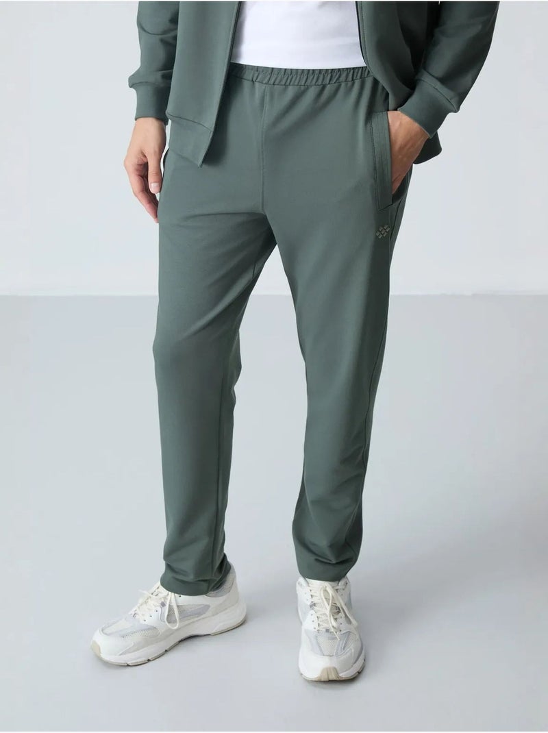 Ensemble homme sweat et pantalon à fermeture éclair tommy Vert - Kiabi