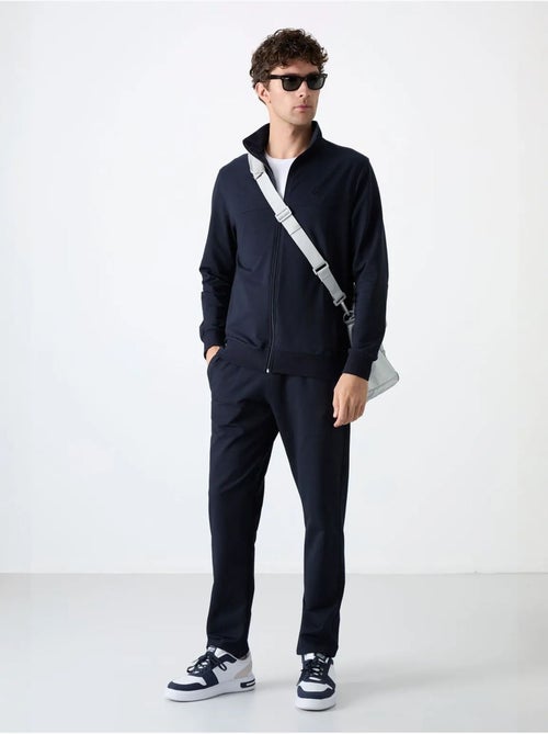 Ensemble homme sweat et pantalon coupe décontractée à col zippé tommy - Kiabi