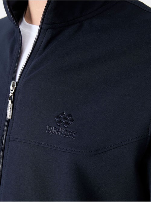 Ensemble homme sweat et pantalon coupe décontractée à col zippé tommy - Kiabi