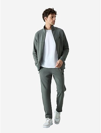 Ensemble homme sweat et pantalon coupe décontractée à col zippé tommy