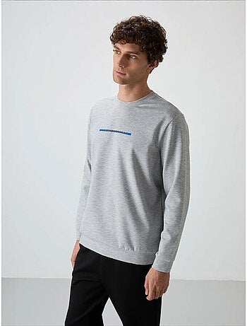 Ensemble homme sweat et pantalon en maille côtelée tommy