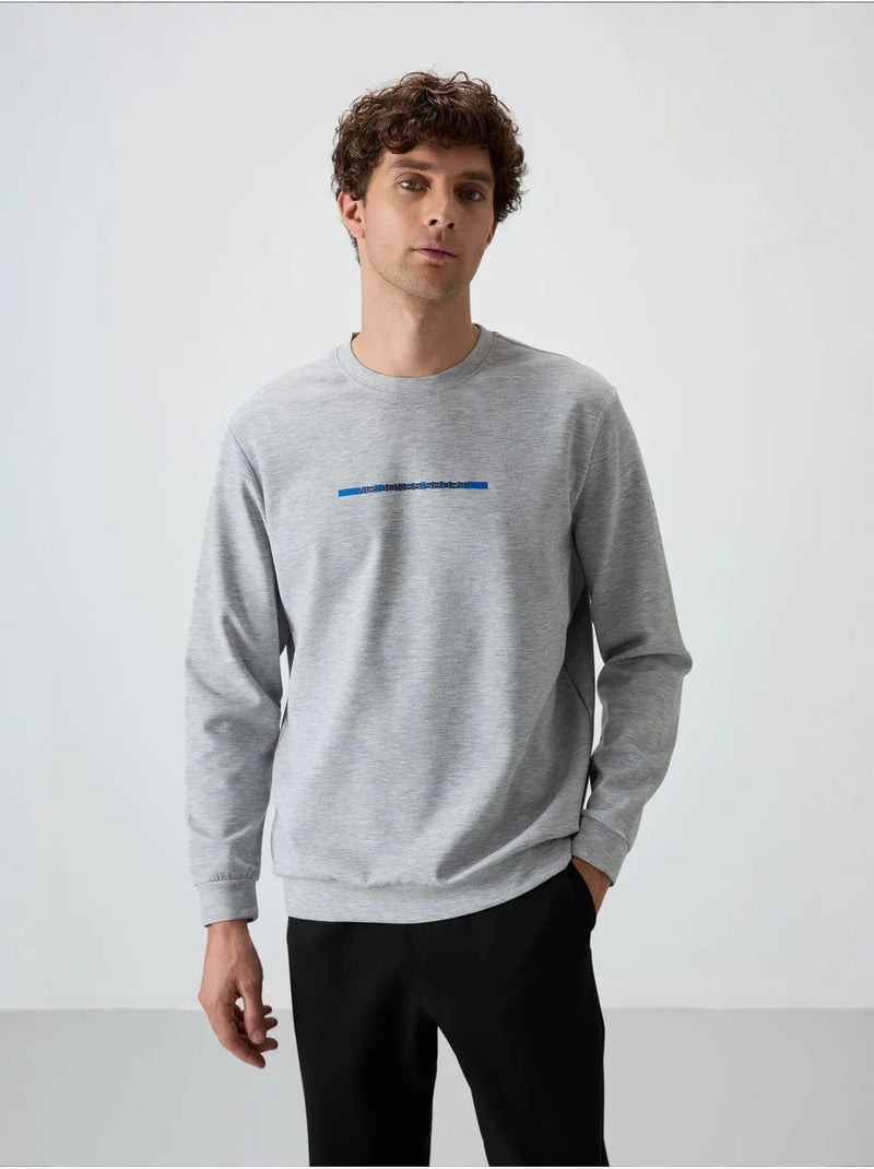 Ensemble homme sweat et pantalon en maille côtelée tommy Gris clair - Kiabi