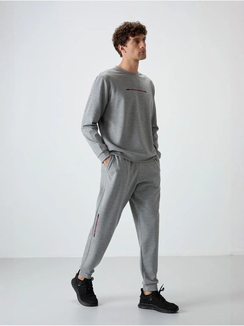 Ensemble homme sweat et pantalon en maille côtelée tommy - Kiabi