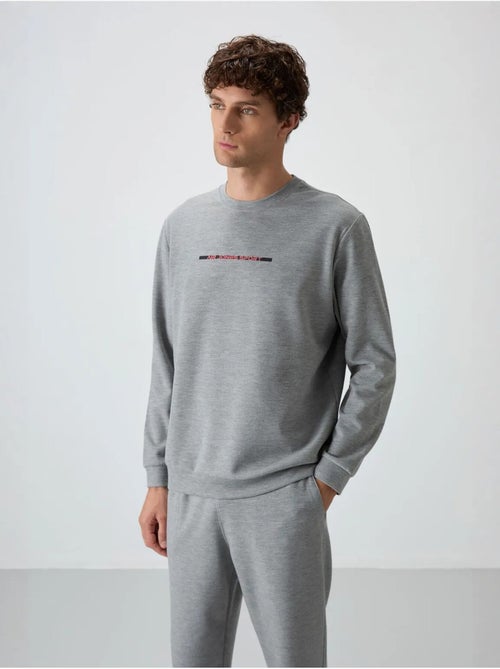 Ensemble homme sweat et pantalon en maille côtelée tommy - Kiabi