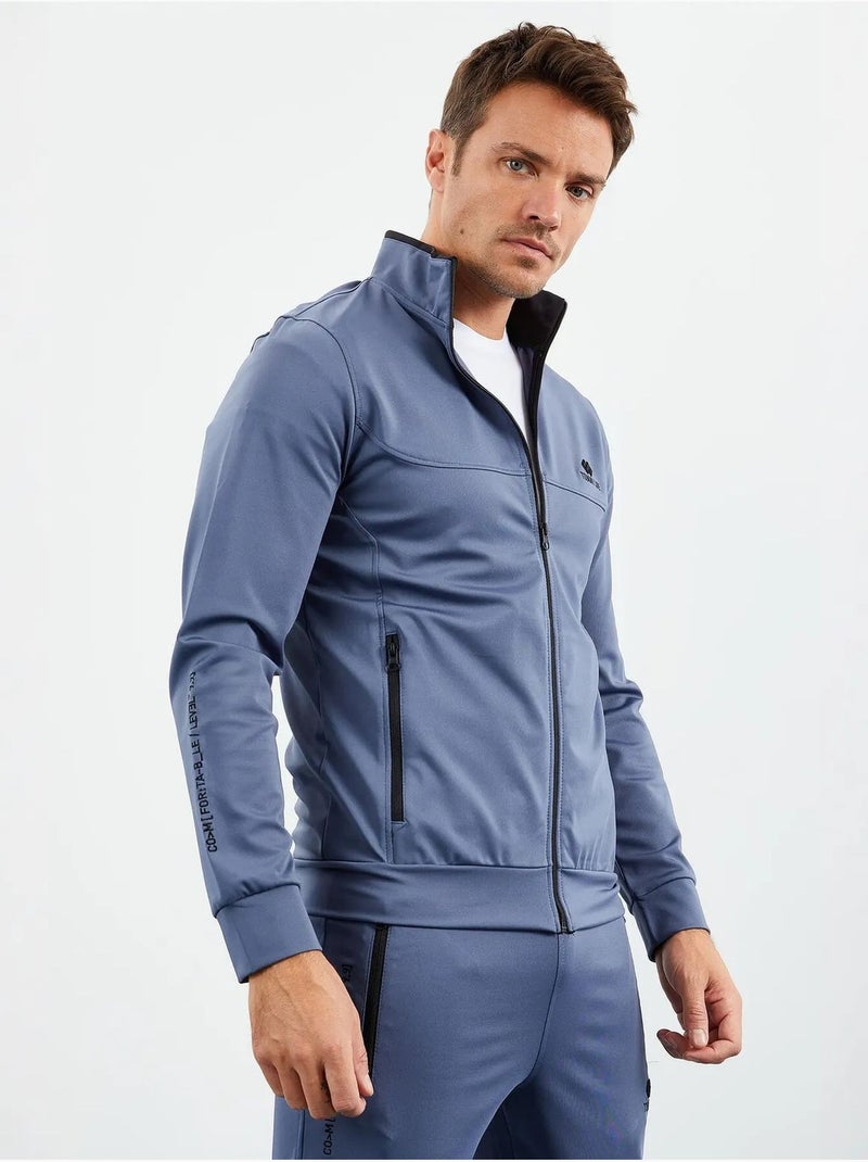 Ensemble homme sweat et pantalon en maille scuba tommy Bleu - Kiabi