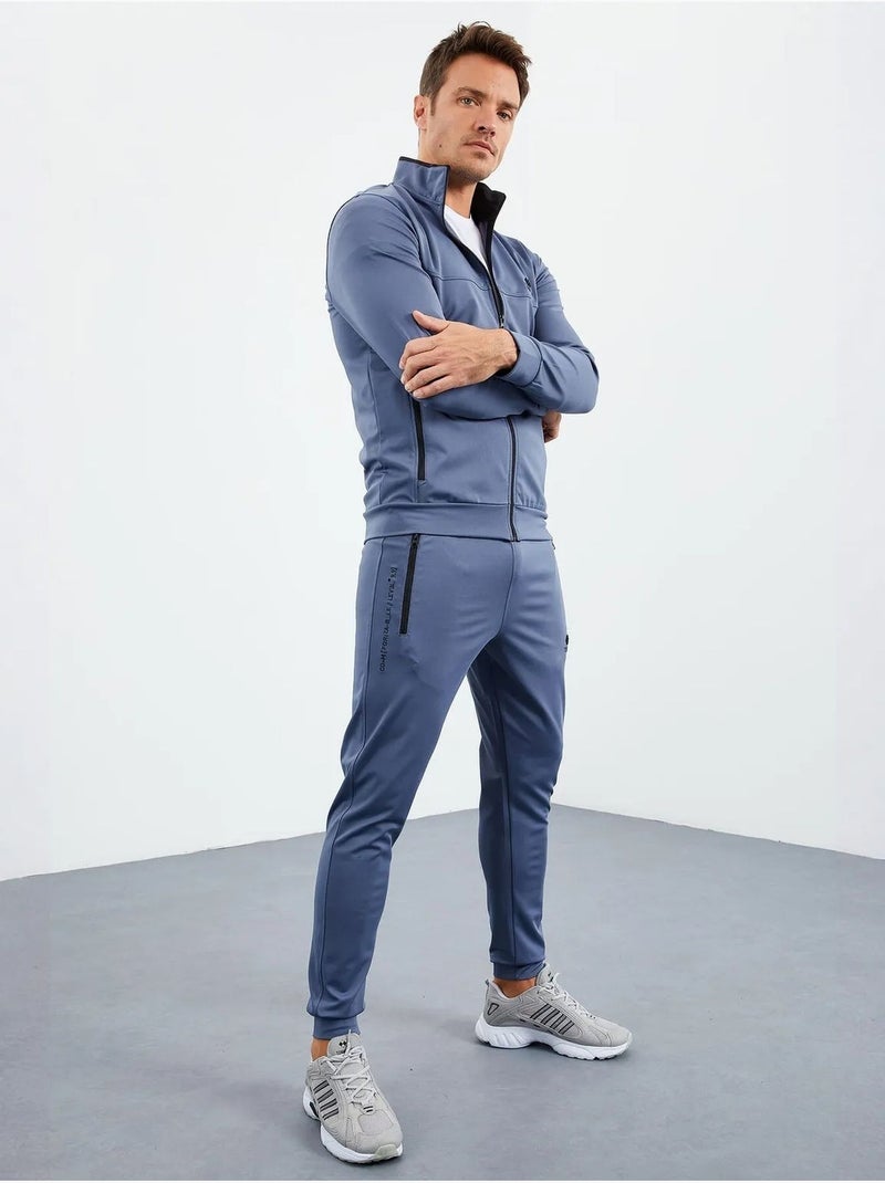 Ensemble homme sweat et pantalon en maille scuba tommy Bleu - Kiabi
