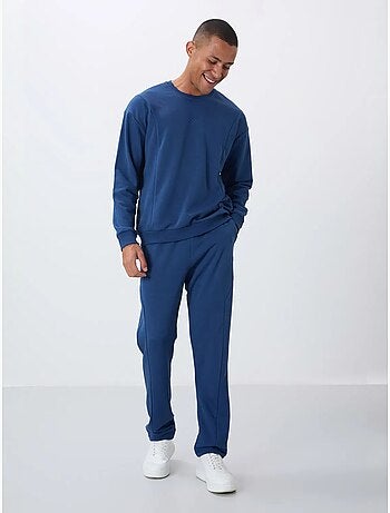 Ensemble homme sweat et pantalon en molleton coton mélangé tommy
