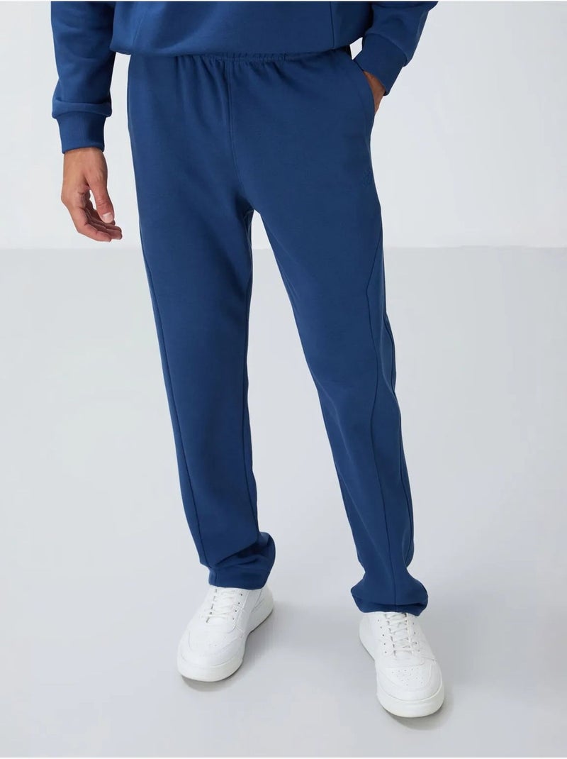 Ensemble homme sweat et pantalon en molleton coton mélangé tommy Bleu - Kiabi