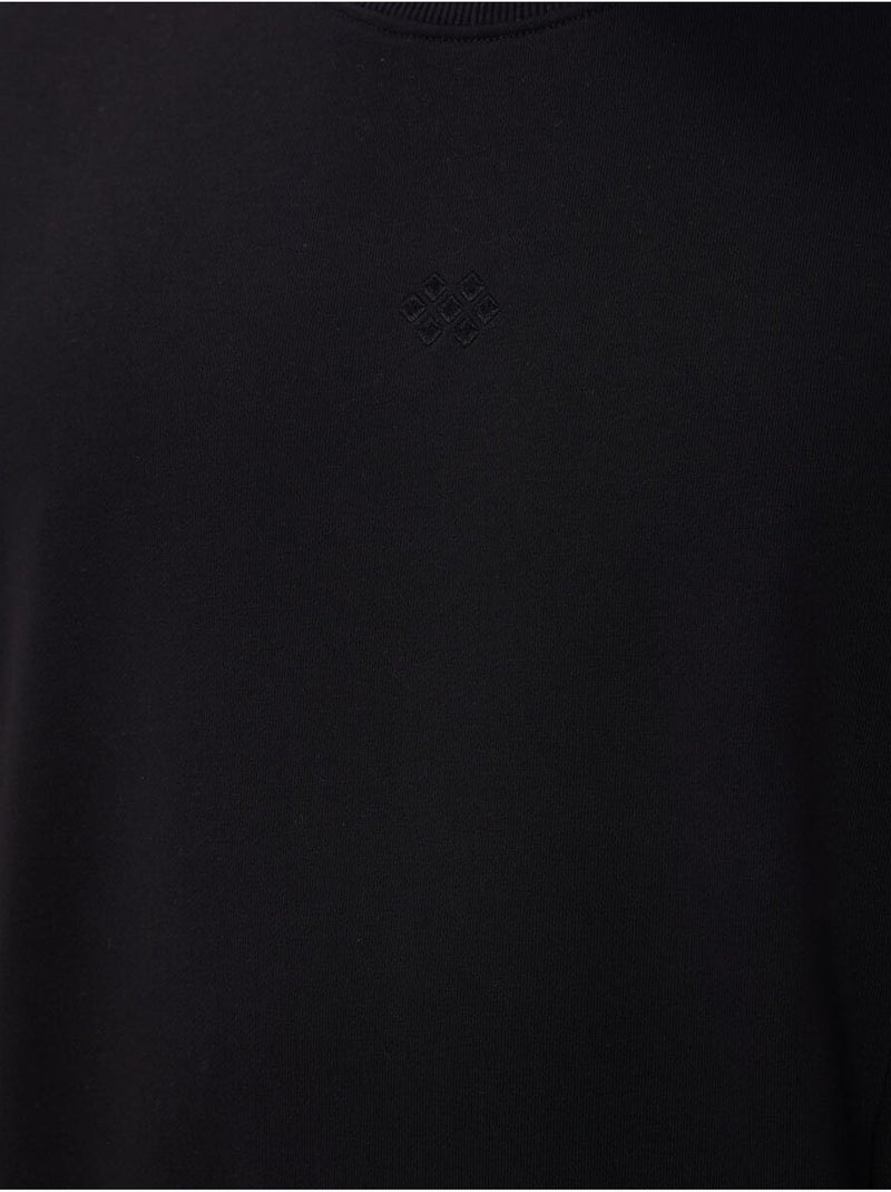 Ensemble homme sweat et pantalon en molleton coton mélangé tommy Noir - Kiabi
