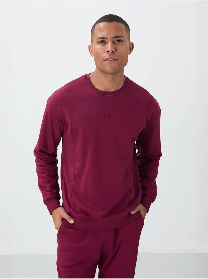 Ensemble homme sweat et pantalon en molleton coton mélangé tommy Rouge bordeaux - Kiabi