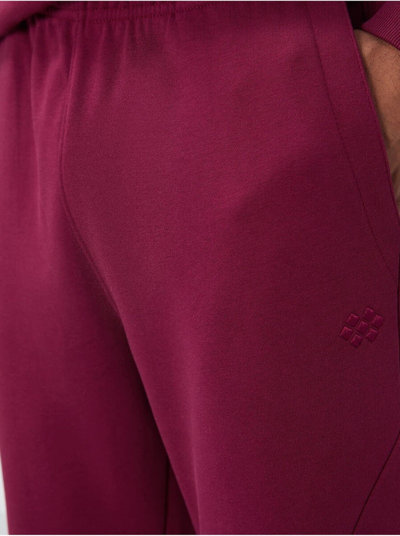 Ensemble homme sweat et pantalon en molleton coton mélangé tommy Rouge bordeaux - Kiabi