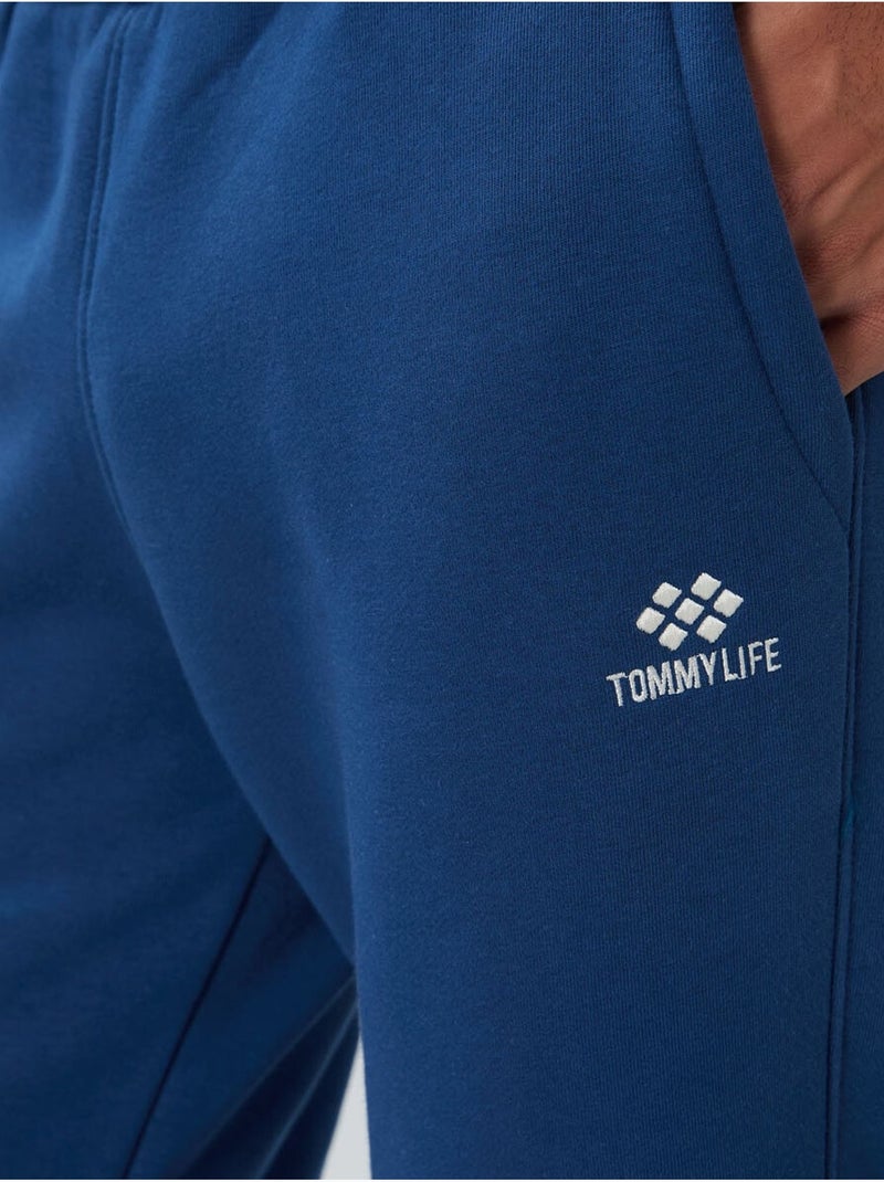 Ensemble homme sweat et pantalon en molleton tommy Bleu - Kiabi