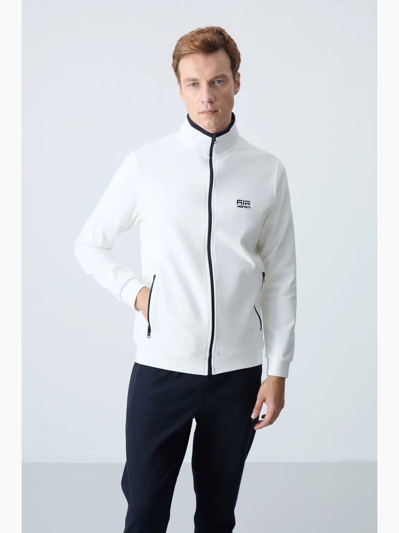 Ensemble homme sweat et pantalon en molleton tommy Ecru - Kiabi