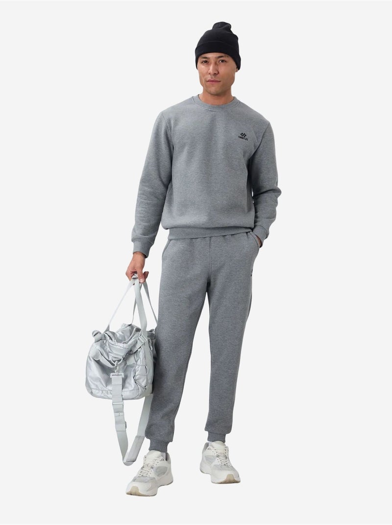 Ensemble homme sweat et pantalon en molleton tommy Gris - Kiabi