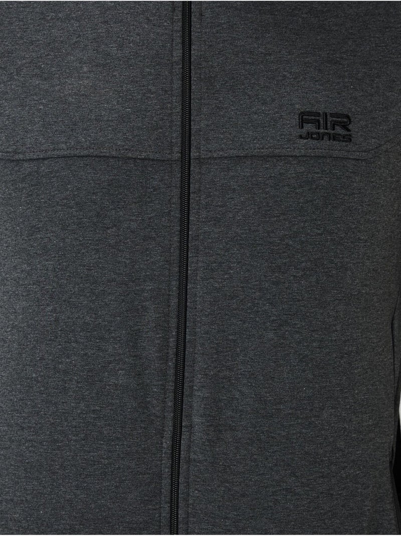 Ensemble homme sweat et pantalon en molleton tommy Gris Noir - Kiabi