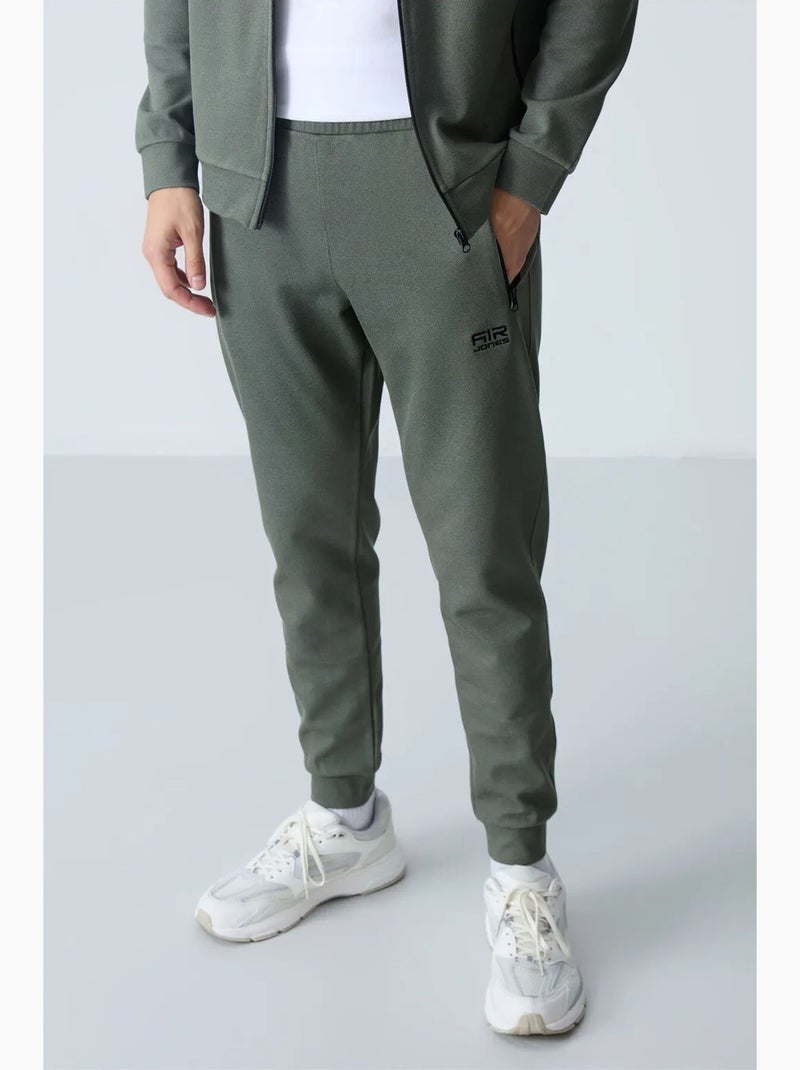 Ensemble homme sweat et pantalon en molleton tommy Kaki - Kiabi