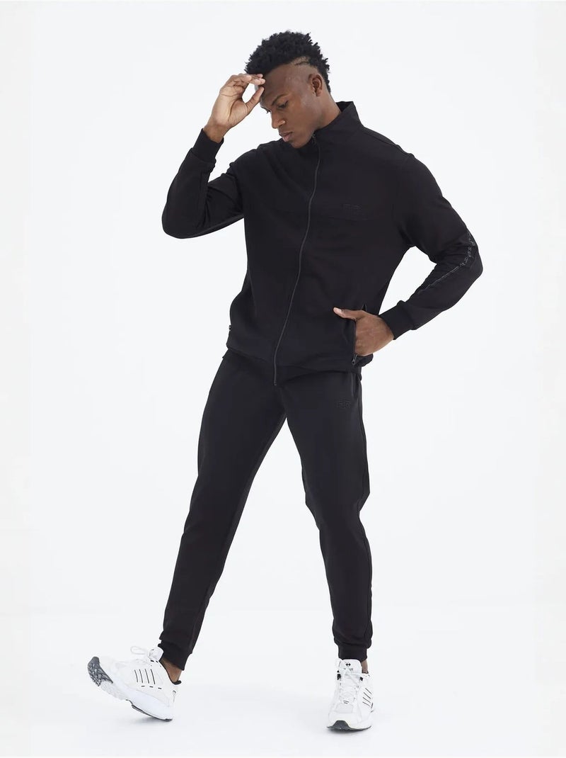 Ensemble homme sweat et pantalon en molleton tommy Noir - Kiabi