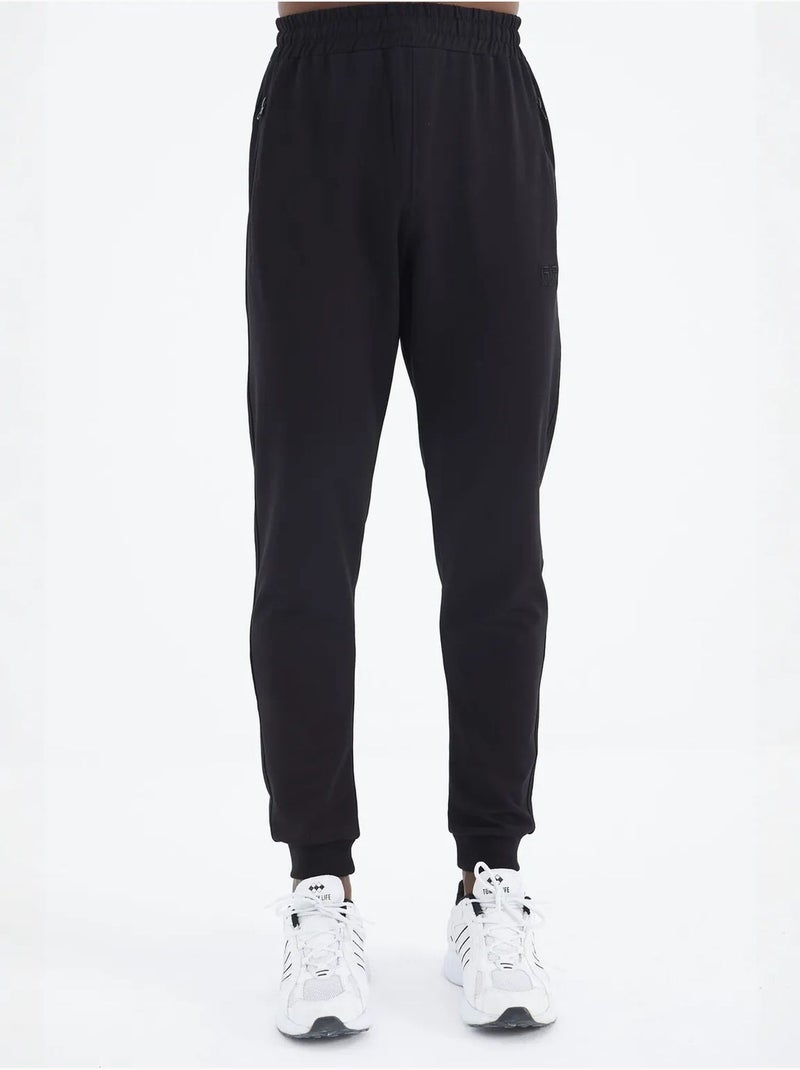 Ensemble homme sweat et pantalon en molleton tommy Noir - Kiabi