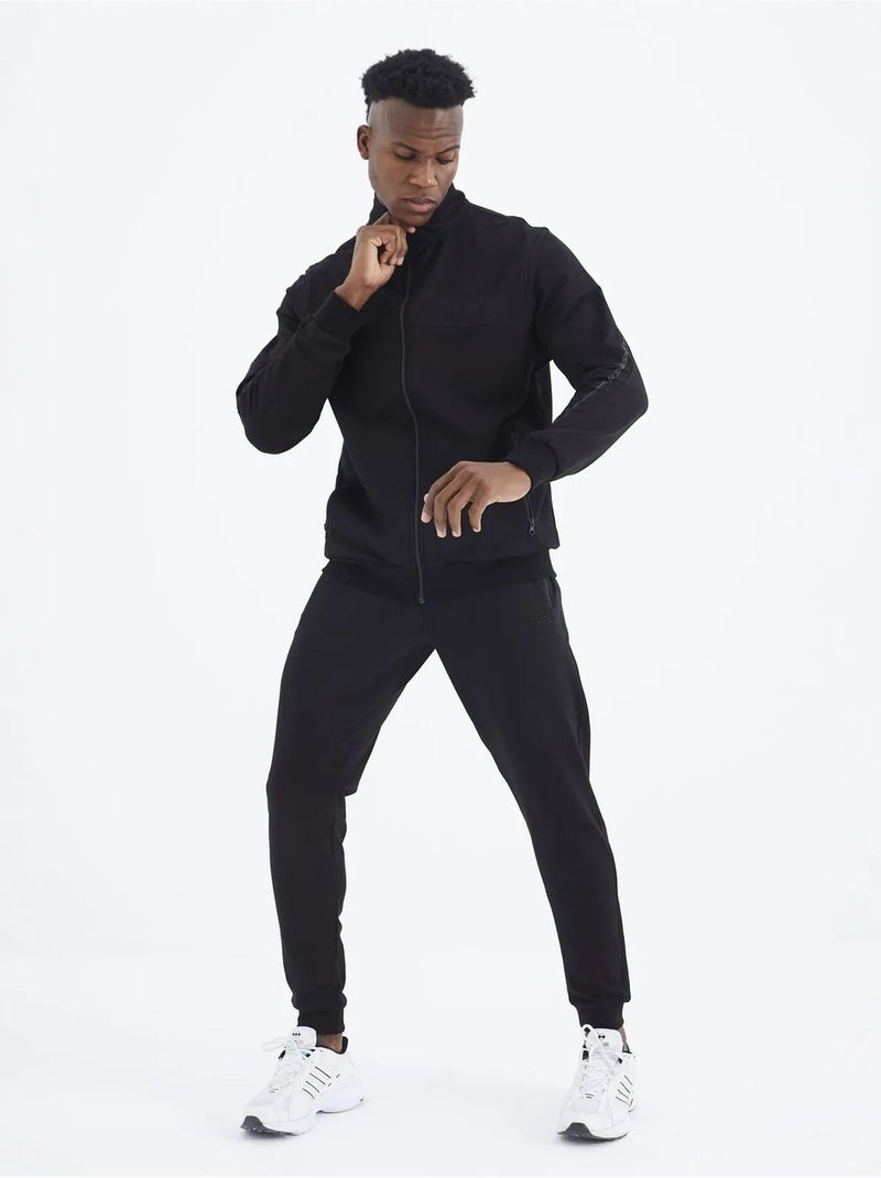 Ensemble homme sweat et pantalon en molleton tommy Noir - Kiabi