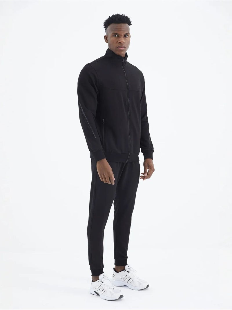 Ensemble homme sweat et pantalon en molleton tommy Noir - Kiabi