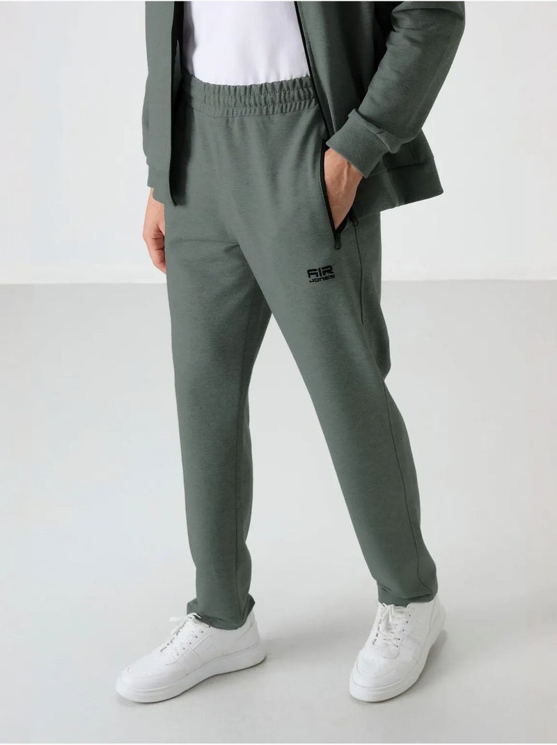 Ensemble homme sweat et pantalon en molleton tricoté tommy Vert - Kiabi
