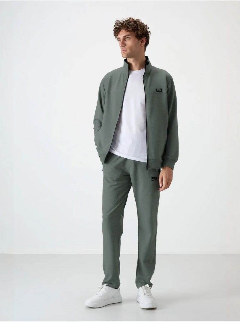 Ensemble homme sweat et pantalon en molleton tricoté tommy Vert - Kiabi