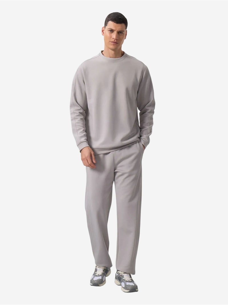Ensemble homme sweat et pantalon oversize tommy Gris clair - Kiabi