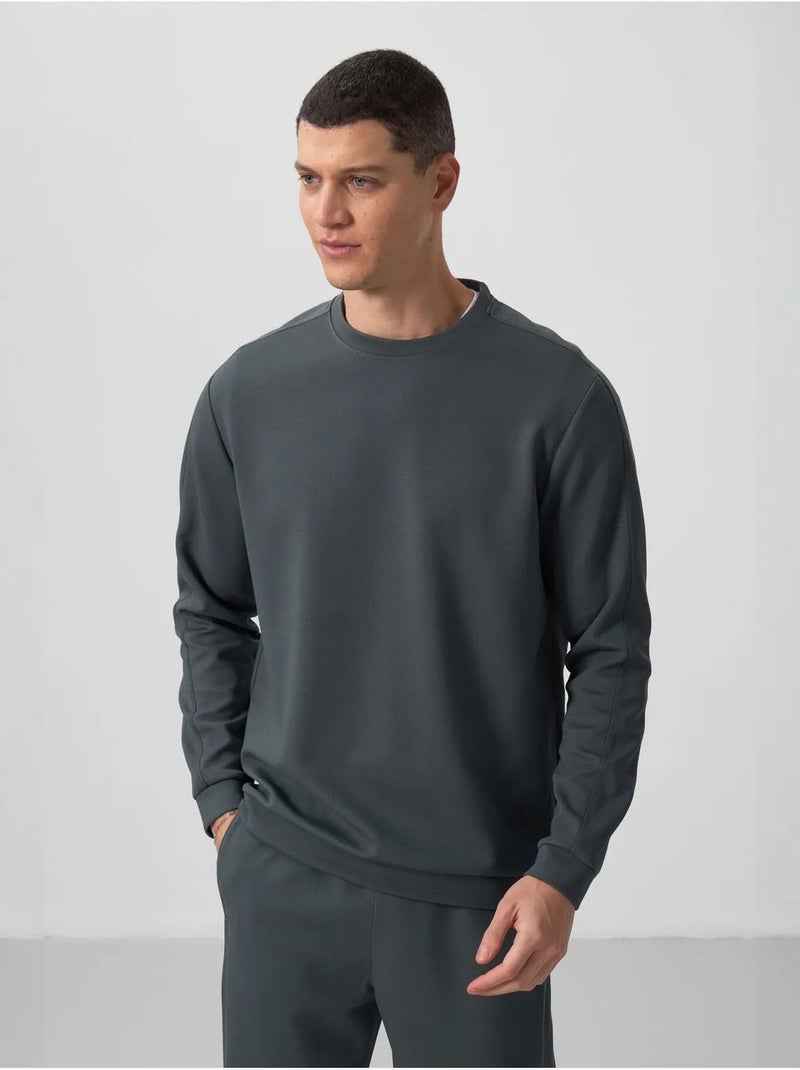 Ensemble homme sweat et pantalon oversize tommy Gris Noir - Kiabi