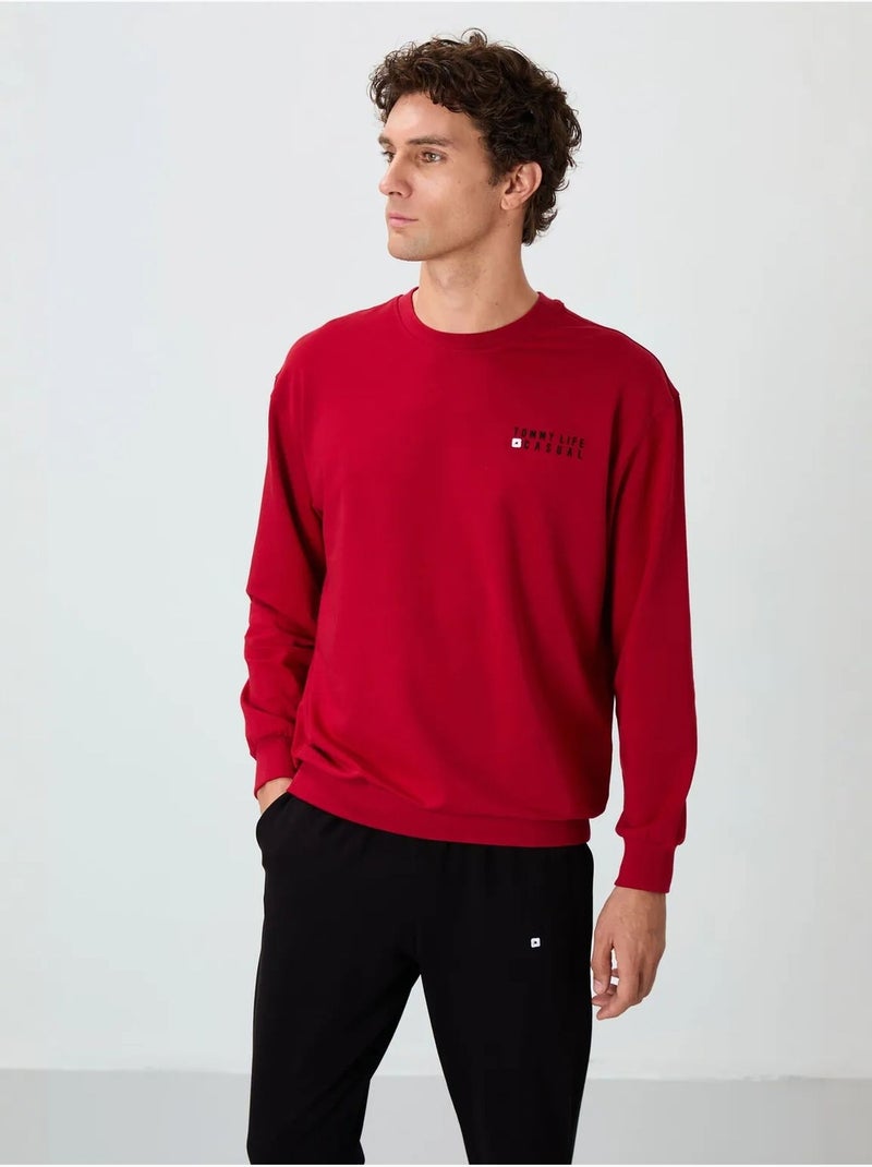 Ensemble homme sweat et pantalon oversize tommy Rouge - Kiabi