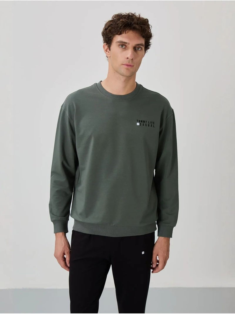 Ensemble homme sweat et pantalon oversize tommy Vert foncé - Kiabi