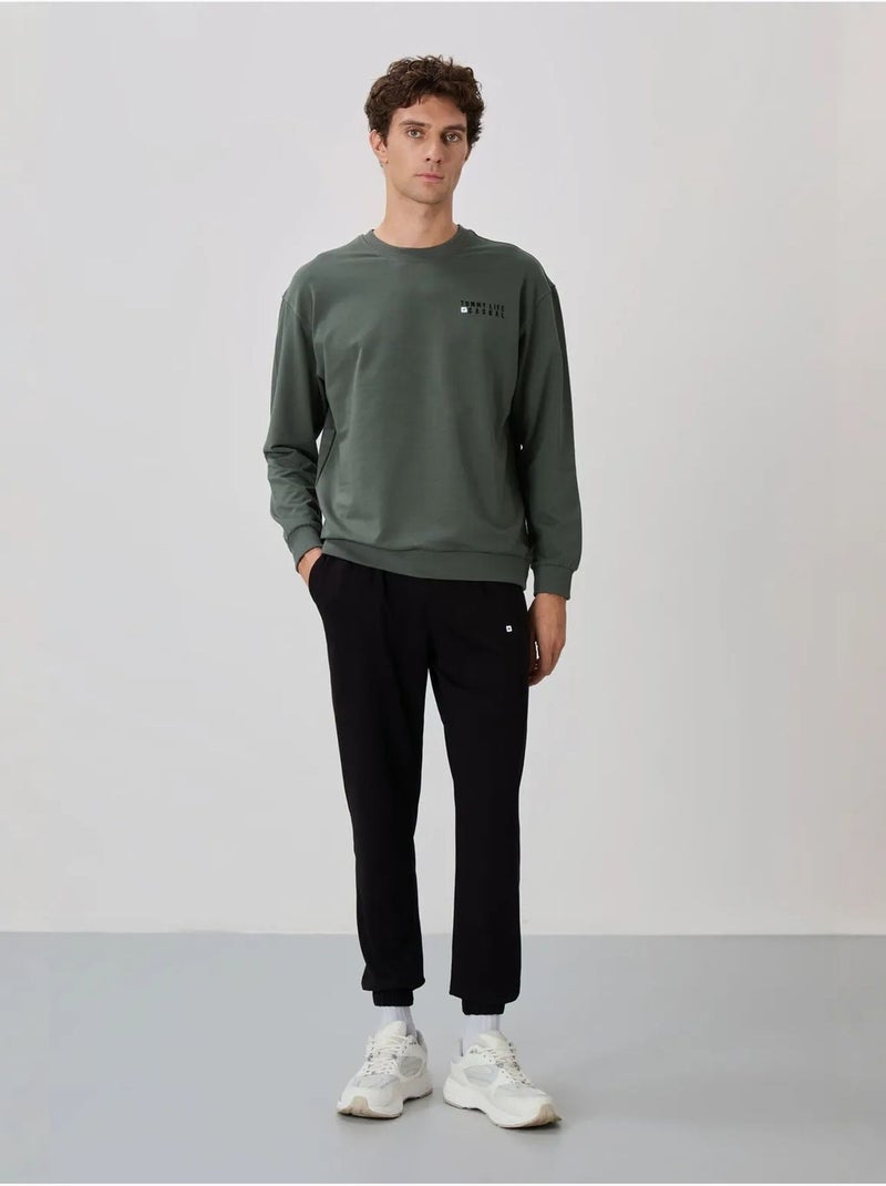 Ensemble homme sweat et pantalon oversize tommy Vert foncé - Kiabi