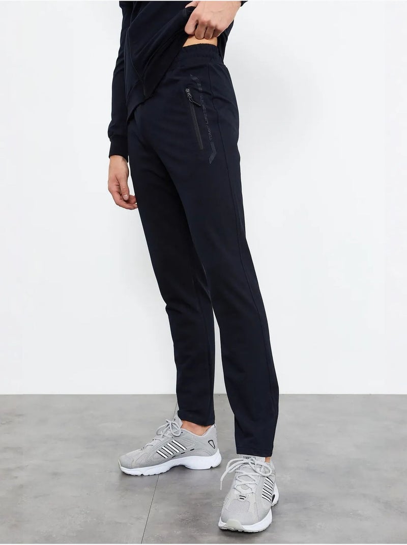 Ensemble homme sweat et pantalon zippés tommy Bleu marine - Kiabi