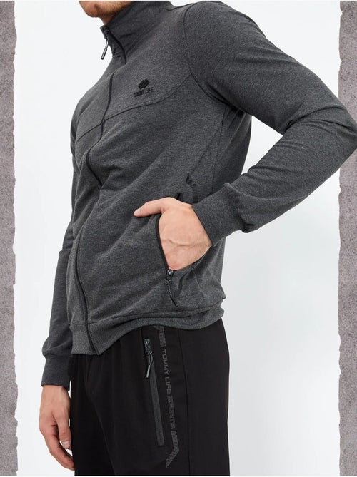 Ensemble homme sweat et pantalon zippés tommy - Kiabi Ensemble homme sweat et pantalon zippés tommy - Kiabi