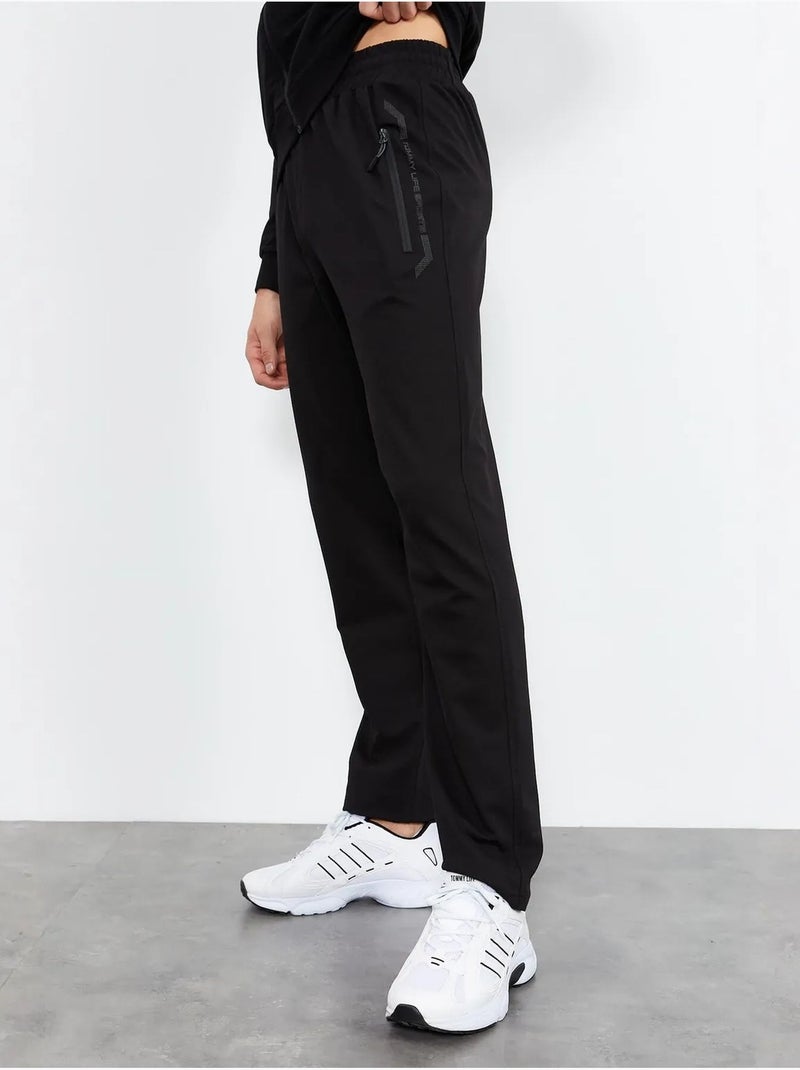 Ensemble homme sweat et pantalon zippés tommy Noir - Kiabi