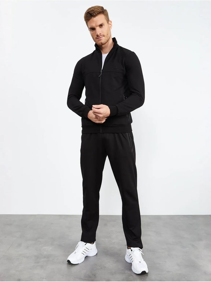 Ensemble homme sweat et pantalon zippés tommy Noir - Kiabi