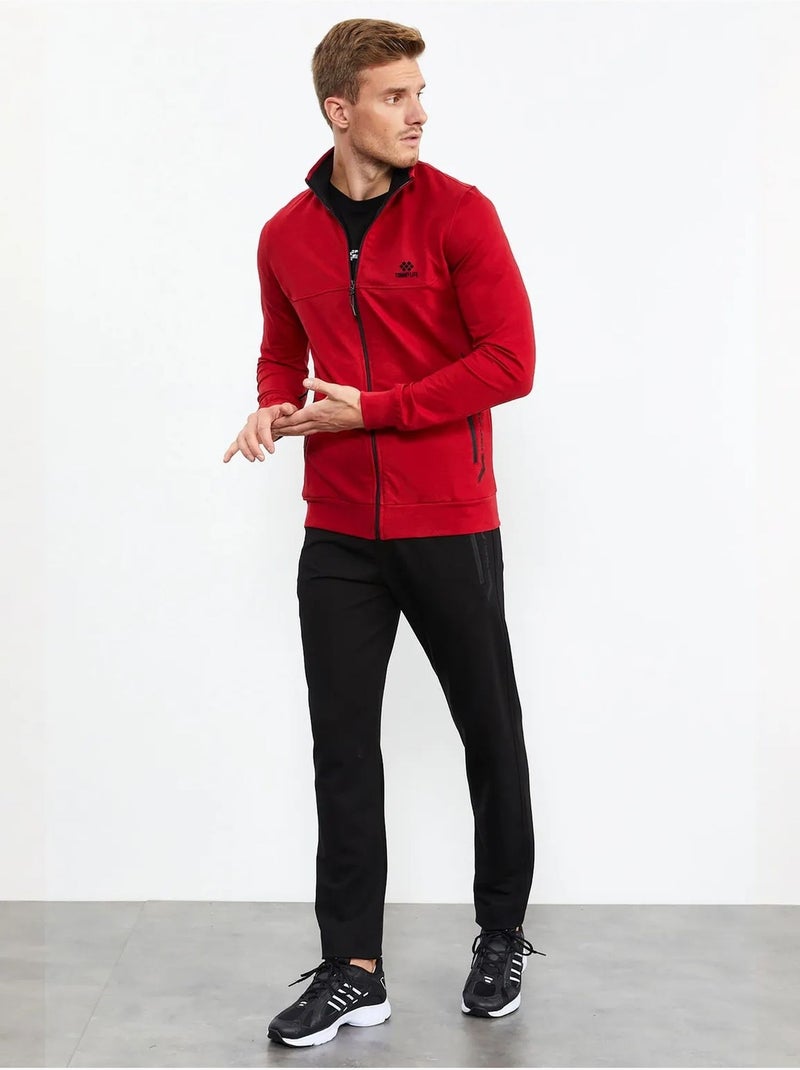 Ensemble homme sweat et pantalon zippés tommy Rouge - Kiabi
