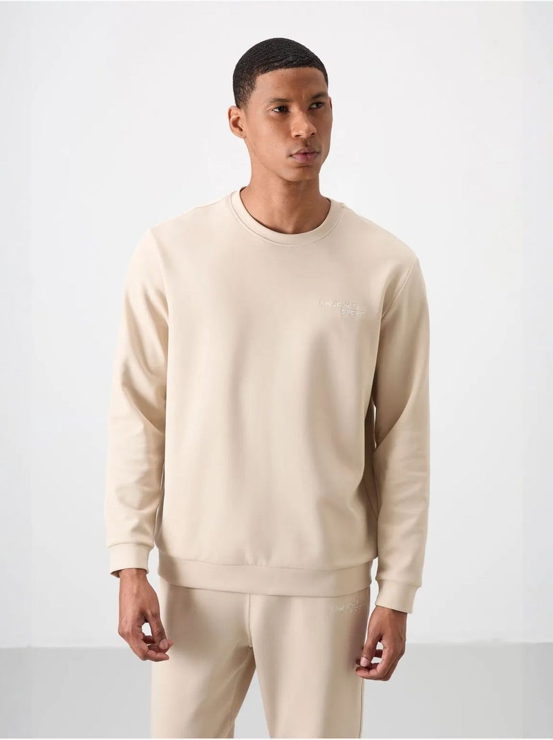 Ensemble homme sweat-shirt et pantalon à manches longues tommy Beige argile - Kiabi