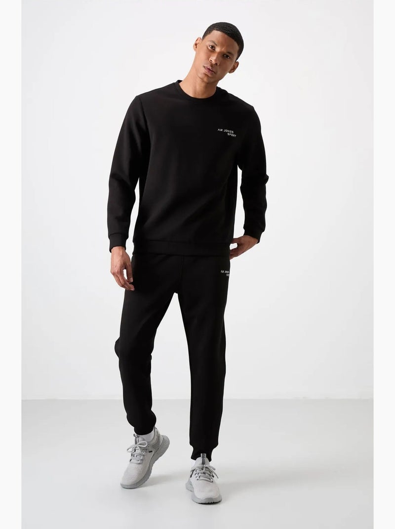 Ensemble homme sweat-shirt et pantalon à manches longues tommy Gris Noir - Kiabi