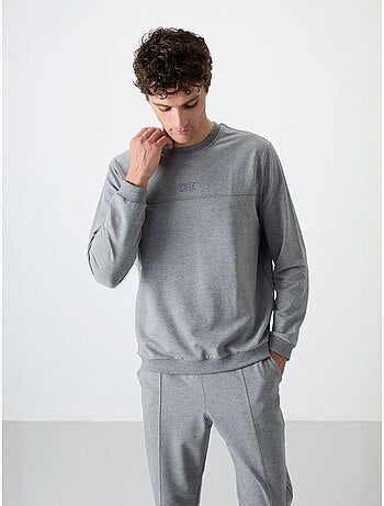 Ensemble homme sweat-shirt et pantalon en molleton tommy