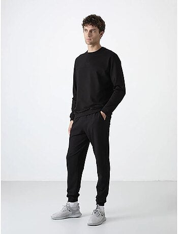 Ensemble homme sweat-shirt et pantalon en molleton tommy