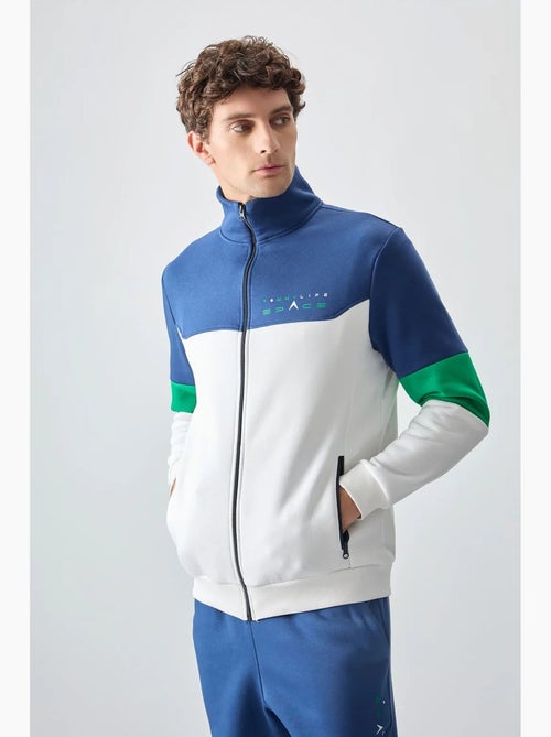 Ensemble homme sweat zippé et pantalon color-block tommy - Kiabi